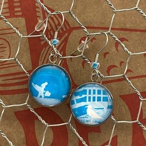 Trader Joe’s earrings 18mm surfer